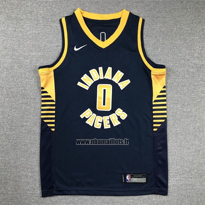 Maillot Enfant Indiana Pacers Tyrese Haliburton NO 0 Icon 2022-23 Bleu